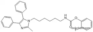 Molecular Structure of 474429-87-3 (Carbamic acid, N-[6-(2-methyl-4,5-diphenyl-1H-imidazol-1-yl)hexyl]-, 2-fluorophenyl ester)